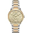 Swiss Gold 2 Tone Silver Date Dial 40mm Men Stainless Steel Wrist Watch The Classic BU10011