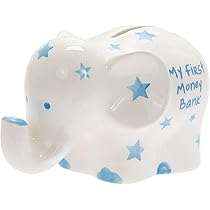 Lesser & Pavey My First Teddy Bank Blue For Savings | Lovely Money