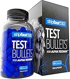 Testosterone Boosters For Men Test Bullets with Alpha Testarin Complex Ultra Strong 30 Day Supply