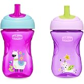 Chicco Pipetli Eğitim Bardağı (Pembe/Mor)