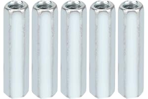 Dekaim Separador de tuercas hexagonales, 5 piezas M6 * 40 Tuerca de varilla larga Hexagonal Manguito hexagonal Tuerca separador Sujetadores roscados