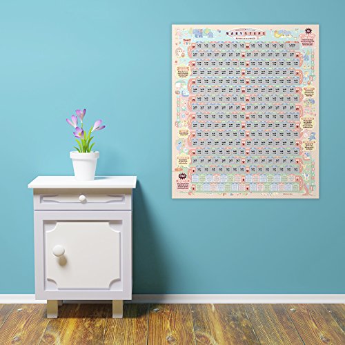 Clever me® 1894 „BabySteps“ Rubbelkalender – 236 unterhaltsame Infos und Tipps für werdende Eltern - 5