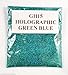 Produktbild Kosmetik-Glitzer, für Augen, Tattoos, Lippen, Gesicht und Körper, für Badekugeln oder Seife, GH15 - holografisches Blaugrün, 10 g