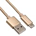 Produktbild Onite USB Type C Kabel Ladekabel Geflochtene Nets Datenkabel Adapter für Samsung Galaxy A5 A7 A3(2017),LG G5/Lite/G5 SE,Google Nexus 5X,Microsoft Lumia950/950XL,Huawei P9/plus,Nexus 6p,Oneplus 2,HTC10,Huawei Honor V8(Gold)