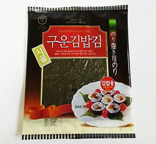 SiGol Seaweed Roasted Gimbab Gim Natural Roasted Seaweed (Jeunjang) 20G 0.70Oz(10Sheet)-(Pack Of 1)