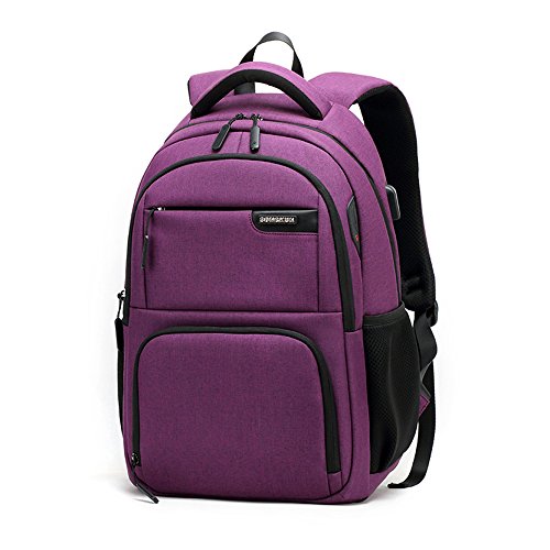 FHGJ Laptop Backpack Business Bag USB Travel Backpack Waterproof Leisure Student Bag