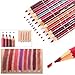 ROAPLIA 12 Colors Professional Lipliner & Eyeliner Waterproof Lip Liner Pencil Makeup Set