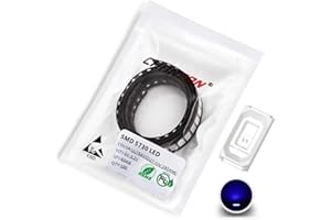 Chanzon 100 Stk. 5730 (5630) UV Lila SMD LED Diodenlichter (Oberflächenmontage Ultravioletter 395nm Chip 5,7mm x 3,0mm DC 3V 60mA 0,2W) Glühbirne Lampen Elektronikkomponenten Leuchtdioden