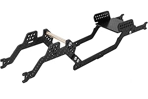 INJORA Fibra de Carbono Kit de Chasis LCG Viga de Marco para TRX4M Bronco 1/18 RC Crawler Upgrade