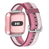 CICIYONER Sportband für Fitbit Versa Leichtes Nylon Einstellbares Ersatzarmband