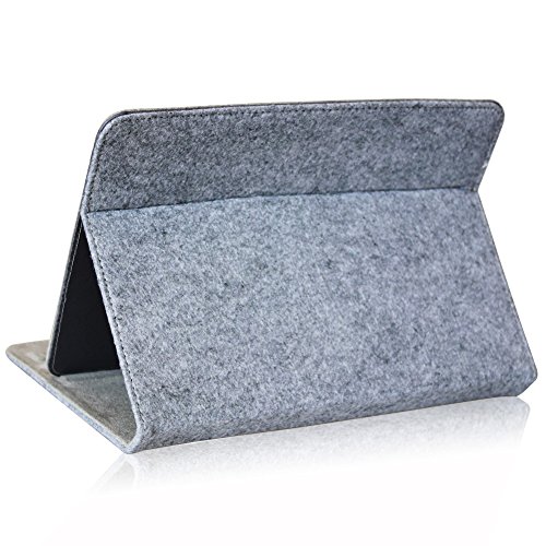 UC-Express Robuste Filz Hülle für Ihr Medion Lifetab P9702 X10302 P10400 P10506 P10505 S10366 S10365 S10352 S10351 Tablet aus hochwertigem Kunstleder mit umweltfreundlichem Filz designt praktischer Standfunktion kombiniert Schutz und Design Tasche Cover Case - 3