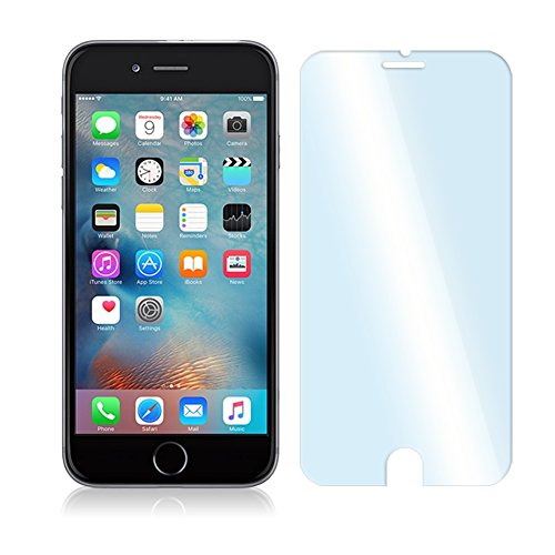 NAUC® Tempered Glass für Apple iPhone 6s und 6 Handy Smartphone 10x Panzerglas Panzerfolie Display Glasfolie Schutzglas Schutzfolie Displayglas Screen Protector extrem kratzfest selbstklebend Echt Glas 9H Displayschutz Folie - 2