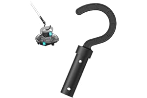 KMUQSHY Gancho para Robot de Piscina, Gancho Poste Telescópico de Piscina Universal, Rápido Soporte de Accesorios para Limpieza, Compatible con Postes Estándar, Hecho de ABS Resistente, Fácil de Usar