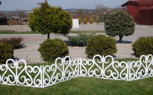 ZAUN RASENKANTE GARTENZAUN ZIERZAUN BEET 2,36 m - 3