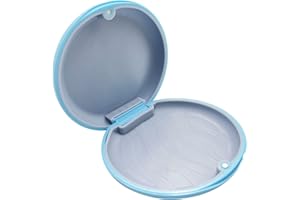 HRASY Custodia ortodontico con fodera in silicone, custodia per allineatore, blu