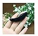 Professional Folding Stainless Steel Teeth Eyelash Comb - Portable Eyebrow Brush Shaper Brow Groomer Mascara Comb Lash and Brow Makeup Brush Beauty Tool (Black)