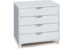 TOP KIT Topkit | Cajonera Andalucía 1063 |Cómoda Dormitorio| Cajonera Dormitorio Grande |Blanco