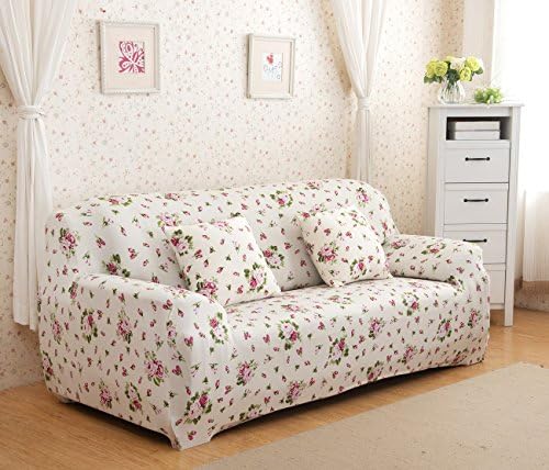 YUTIANPRO Easy Fit Stretch Sofa Slip Over Couch Settee Fit Cover Elastic Fabric Protector for 2 Seater