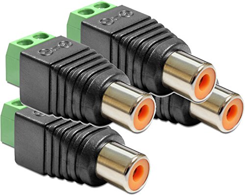 DELOCK Adapter Terminalblock> Cinch Buchse - 2