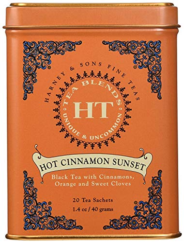 Harney & Sons - Té Negro Lata 20 Pirámides De Seda Hot Cinnamon Spice
