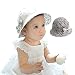 flower print summer cotton sun hat for baby girls kids toddler infant bucket cap for 1-3 years old baby 1