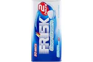 CG94 Frisk - Pastilles à la menthe poivrée Clean Breath - Mini Maxi bonbons rafraîchissants - 2 heures d'haleine fraîche - sans sucre - 12 pièces en métal de 50 dragées 9140700