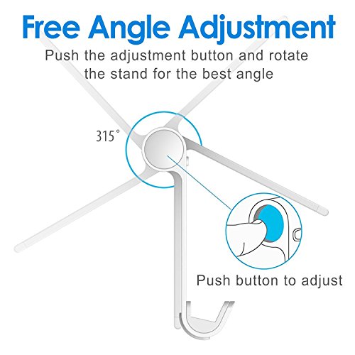 iPad Ständer, JETech Multi-Angle Mini Portable haltbare Aluminium Tablet Ständer Halter für Apple iPad Air/Mini, iPhone 6s/6/5/4, Samsung Galaxy Tab, Samsung Galaxy S6 S5 S4, Anmerkung 5/4/3/2, E-Readern und Smartphones – 2061 - 3