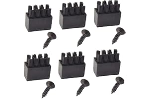 Repose-flèche Brosses, Tir à l'arc Brosse en Plastique Accessoires pour Le Remplacement Bow (x6, Noir)