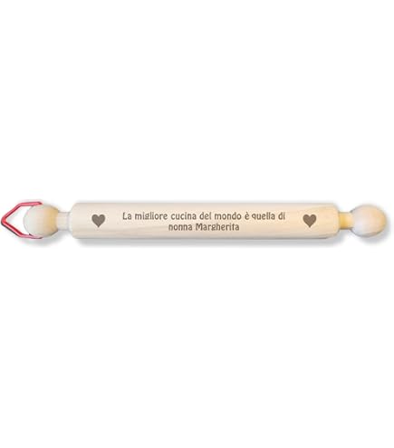 Mattarello personalizzato Stella Baker Cottura con messaggio