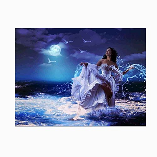 Igemy 30 * 40cm 5D Stickerei Gemälde Rhinestone geklebt DIY Diamant Malerei Kreuzstich (E)