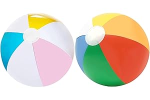 FIDGET PACK Wasserball, 2 Pcs Wasserball Aufblasbar, Water Ball/Beach Ball, Für Aufblasbare Schwimmbad Spielzeug, Sommer Wasser Spiele Kinder, Schwimmen Party Supplies (40 Cm)