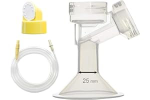 Maymom - Zestaw pomp do dojenia kompatybilny z pompką Medela Swing. Bevat maska piersiowa, głowica zaworu, membrana zaworu, wąż kompatybilny z pompą Medela Swing (czepek 25 mm, średnica brodawki 21-23