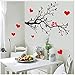 Produktbild HAJKSDS and Birds In The Branches Tree Wall Decals Animal Decorative Wall Sticker Bedroom Classic Arts Black Removable Vinyl Bird Stickers