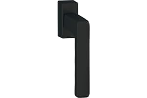 HOPPE TOULON - Manilla para Ventana Secustik+VarioFit, 90°, 7x32-42 mm, Negro Mate RAL 9714, ref. 10793251