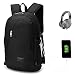 Produktbild Netchain Laptop Rucksack mit USB Ladeanschluss Wasserdicht leichter College Schultasche Reise USB Rucksack für Männer Frauen passt 15.6 Inch Notebook schwarz