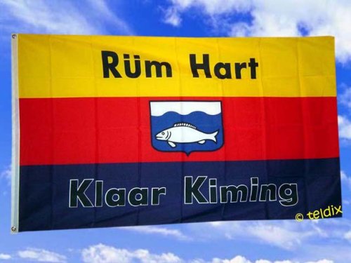 Fahnen Flaggen SYLT RÜM HART 150 x 90 cm