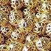 Produktbild 50 Stück 10 mm Metall hohle/Filigran Perlen – Gold – A6769