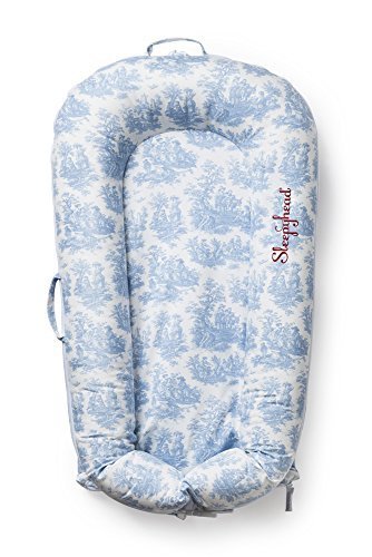Sleepyhead Deluxe Cover (Toile De Jouy Dusty Blue) by BabyCentre