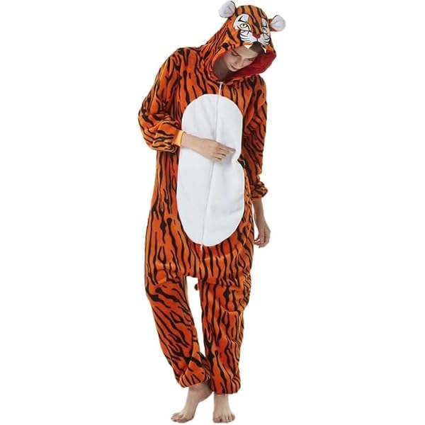 ZKomoL Pyjama Combinaison Kigurumi Pour Adultes - Déguisement Cosplay Animalier Unisexe Confortable Et Amusant