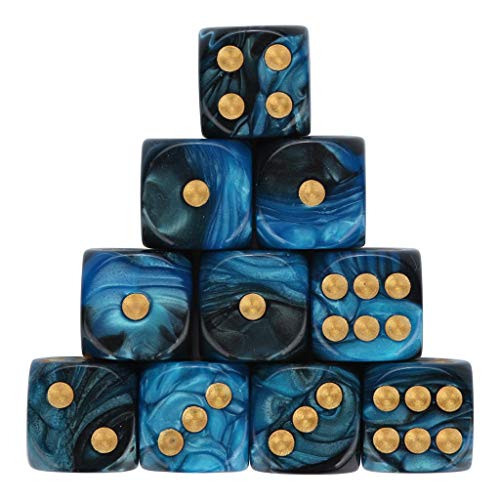 Preisvergleich Produktbild Würfel Spielzeug Spiele Spiele Zubehör Würfel Zubehör Polyhedrische Rollenspiel 10 teiliges Set Polyedrische mehrseitige Acrylwürfel