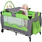 Infantastic Kinderreisebett Babyreisebett mit Babyeinlage, inkl. Matratze + Zubehör - 7