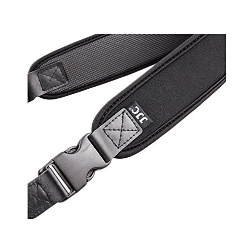 JJC NS-q1  Confort N  opr  ne Sangle de Cou avec Motif antid  rapant pour DSLR Camera       Noir