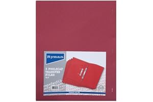 Ryman Spring Transfer Files Foolscap Pack of 5