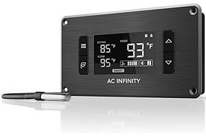 AC Infinity Contrôleur 2, thermostat de ventilateur et contrôleur de vitesse, pour home cinéma AV Media Cabinet de refroidissement