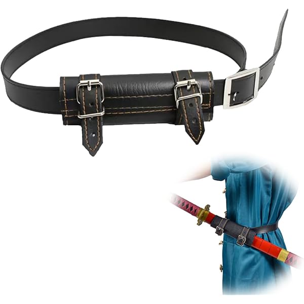 Porta Katana Con Cintura 105cm - Per Cosplay Samurai, Materiale Resistente, Trasporto Comodo - Foto 8