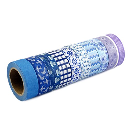 Très Chic Mailanda Washi Tape 10er Set Dekobänder Klebeband Masking Tape - 8