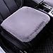 Produktbild All-inclusive-Leder Auto Sitzkissen, flauschige Wolle quadratischen Stuhl Sofabezug Kissen Pet Teppiche rutschfeste Rückseite Auto Office Kitchen Home Universelles 4-Jahreszeiten-Pad ( Farbe : Grau )