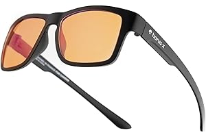 Horus X - Kids Blue Light Blocking Glasses - Gaming for Kids Teens - Professional Filter for Computer Screens (Games, TV, Smartphones) | Amber