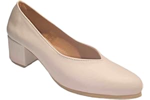 ARIADNA SÁNCHEZ Zapatos de Salón para Mujer Cómodos 24 Horas, Zapatos de Piel Fabricación Propia Hecho en España, Tacón Bajo y Ancho, Calidad y Estilo Clásico, para Azafatas y Profesionales