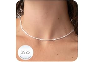 MUCCA 925 Sterling Silver Chains for Women 1.9mm/2.5mm Dainty & Hypoallergenic Silver Chain Necklaces for Women Sturdy Non-Fading Jewellery Gifts 16 18 20 Inch